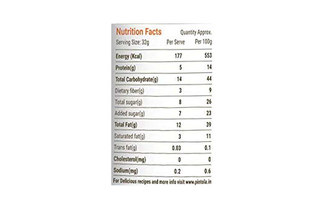 Pintola Peanut Butter Dark Chocolate Creamy   Plastic Jar  350 grams